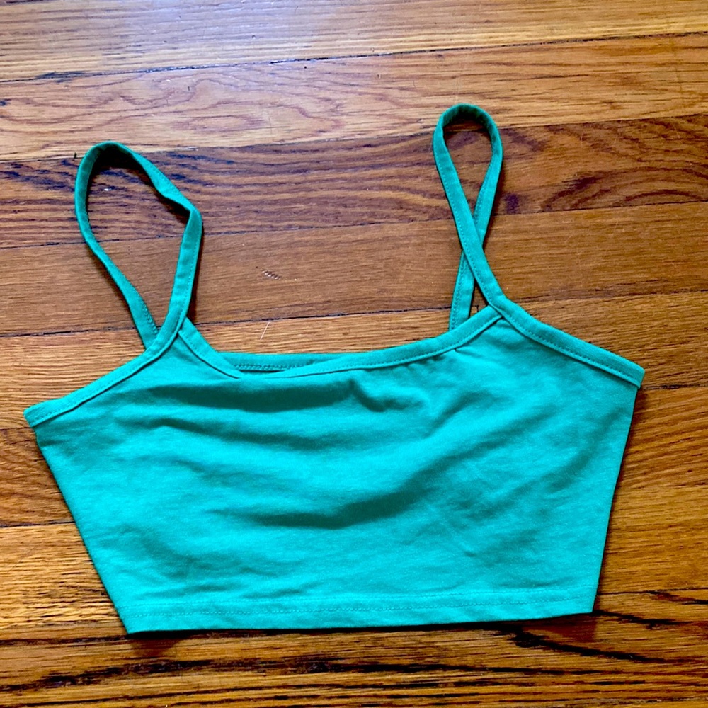 Royal Green crop tank